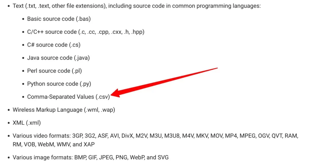 csv